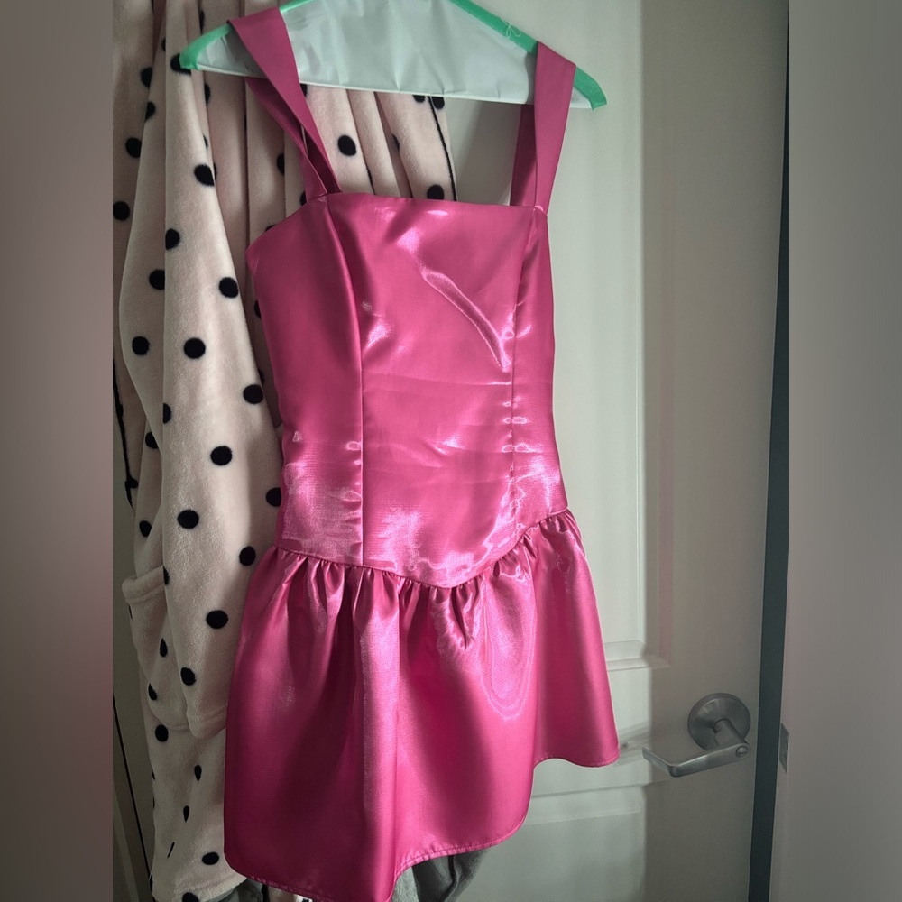 Pink shimmer dress